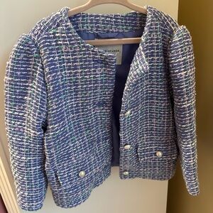 Janie and Jack Blue Tweed Jacket